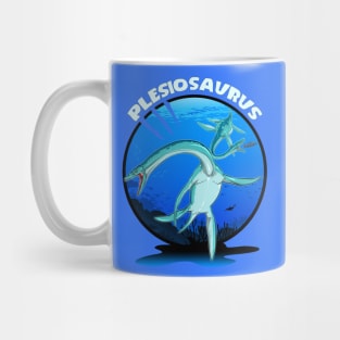 Plesiosaurus Prehistoric With Background Mug